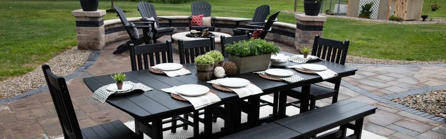 Accessories 44" x 96" Table with Mission Chairs
