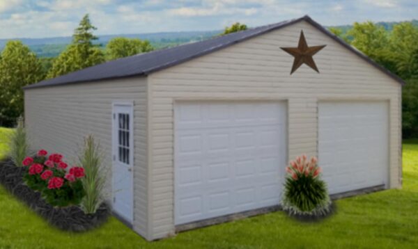 Vinyl Garages - Built On Site