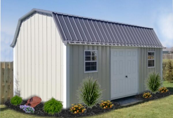 Lofted Garden Shed - Metal