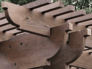 Scrolled end cap for Wooden Pergolas