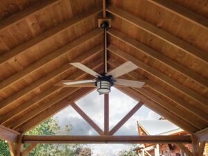 Ceiling Style Sheathing on a pavilion from Miller's Mini Barn Pavilion Ceilings