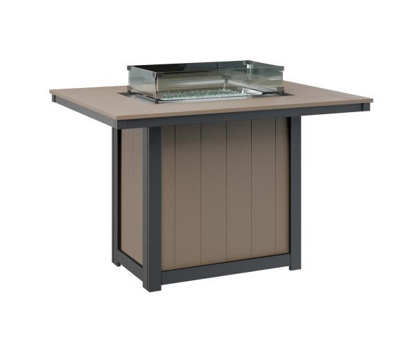 Donoma Rectangular Counter Fire Table