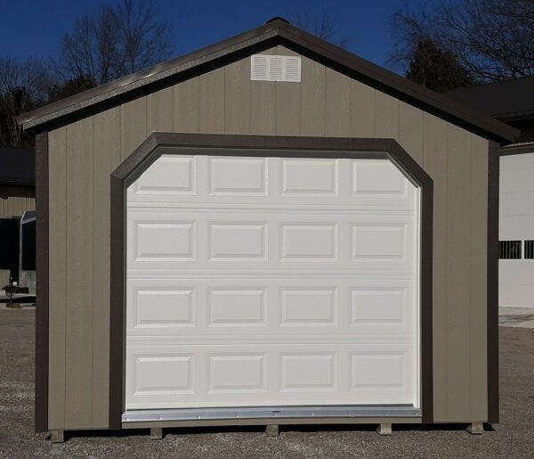 Model 10058 12x24 Clay with Burnished Slate Trim & Burnished Slate Metal Roof A-Garage - Image 2