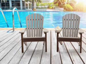 2 Adirondacks in Weatherwood/Black - F3438