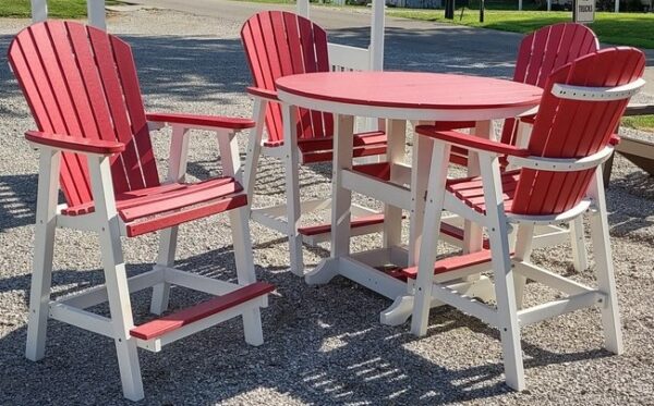 5 Piece Bar Table with 4 Chairs - Image 2