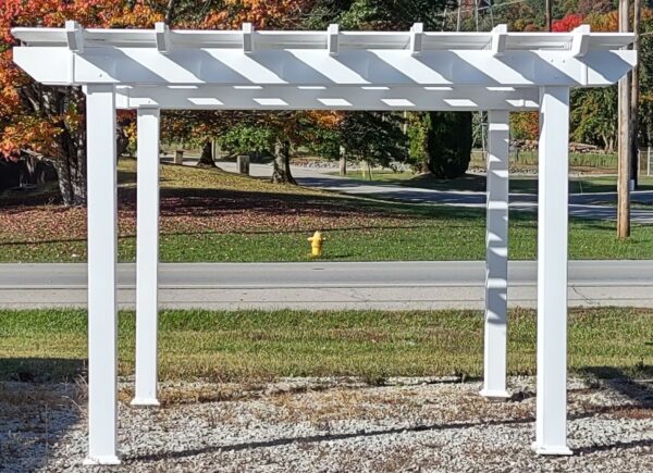 White Vinyl Pergola - 2227 - Image 3