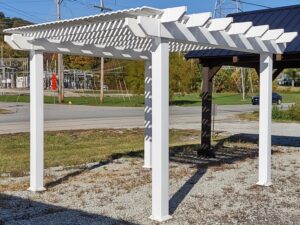 White Vinyl Pergola - 2227