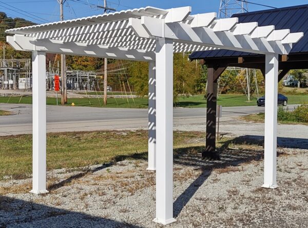 White Vinyl Pergola - 2227