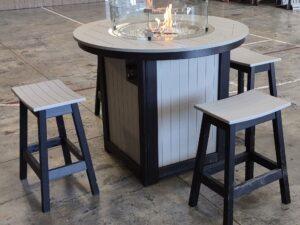 Counter Table with Fire Pit 10-23-5655