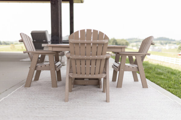 poly children dining table with comfo back chairs