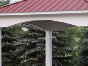 Premier arch beam for vinyl pavilion