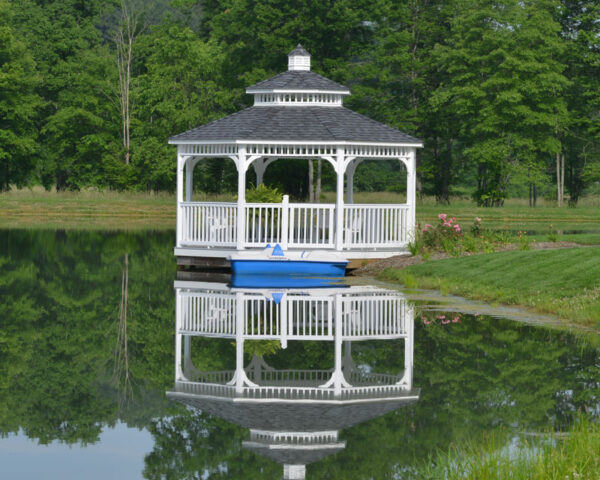 Lexington White Vinyl gazebo