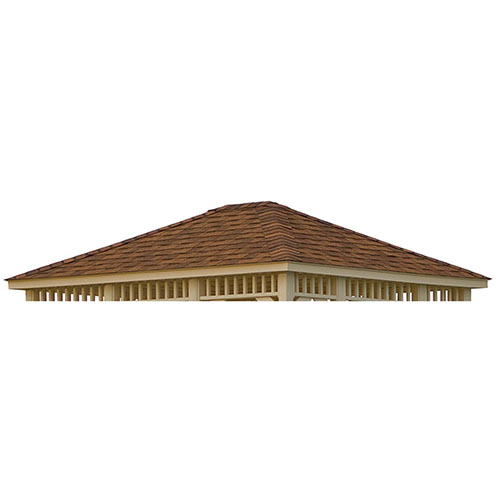 gazebo Square Rectangular Regular Roof