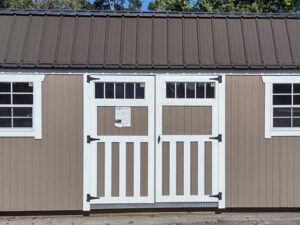 Painted Lofted Garden Shed