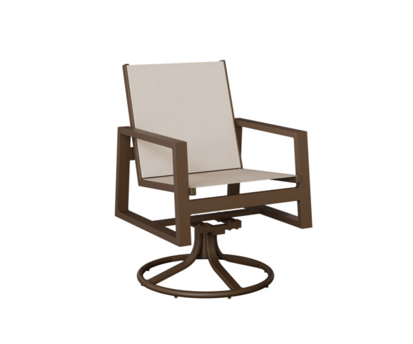 Vida Sling Swivel Rocker Dining Chair