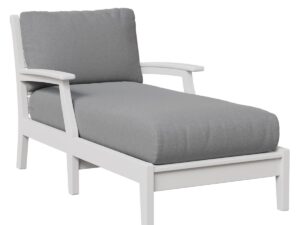 Classic Terrace Chaise Lounge with the Color Black