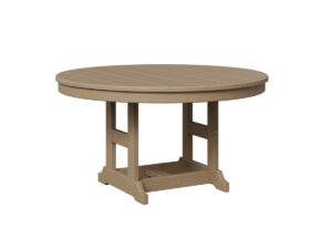 Kids 38" Round Table with the Top Color Weatherwood & Bottom Color Weatherwood &