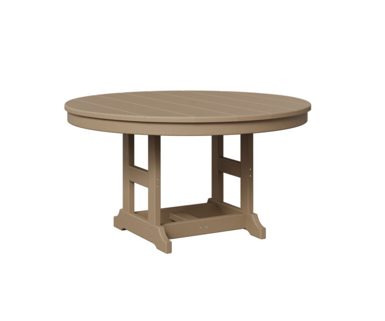 Kids 38" Round Table with the Top Color Weatherwood & Bottom Color Weatherwood &