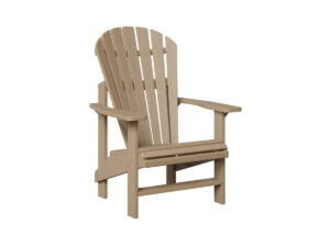 Comfo Back Upright Adirondack Chair with the Top Color Aruba Blue