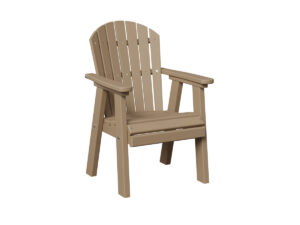 Kids Comfo Back Dining Chair with the Top Color Weatherwood & Bottom Color Weatherwood &