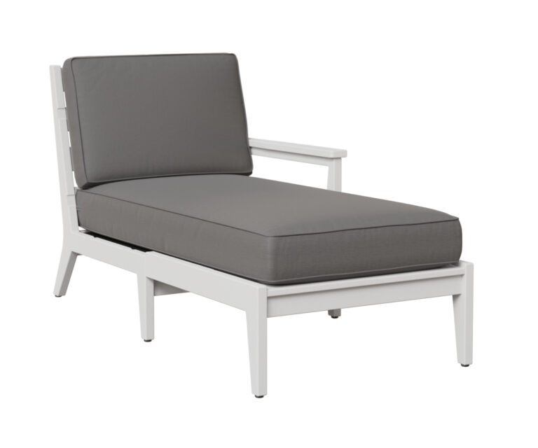 Mayhew Arm Chaise Lounge - Left - White with the Color White &   &