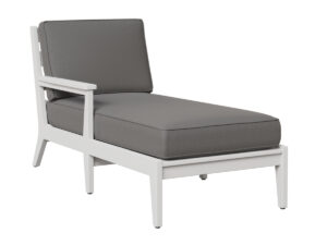 Mayhew Arm Chaise Lounge - Right - White with the Color White &   &