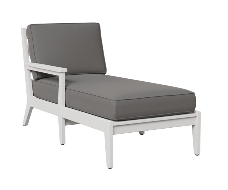 Mayhew Arm Chaise Lounge - Right - White with the Color White &   &