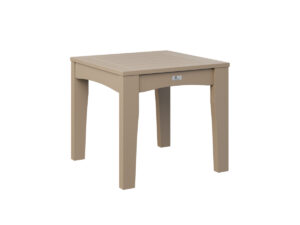 Classic Terrace End Table - Weatherwood with the Color Weatherwood & &
