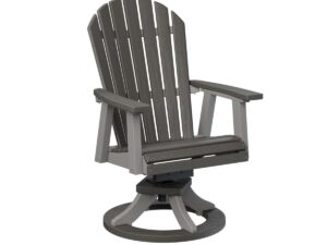 Comfo Back Swivel Rocker Dining Chair with the Top Color Aruba Blue