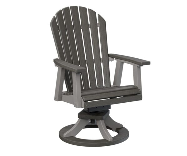 Comfo Back Swivel Rocker Dining Chair with the Top Color Aruba Blue