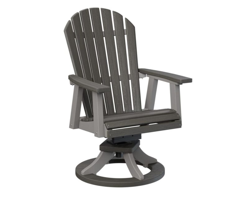 Comfo Back Swivel Rocker Dining Chair with the Top Color Aruba Blue