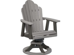 Cozi Back Swivel Rocker Dining Chair with the Top Color Aruba Blue