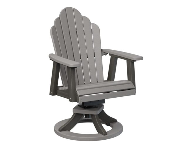 Cozi Back Swivel Rocker Dining Chair with the Top Color Aruba Blue