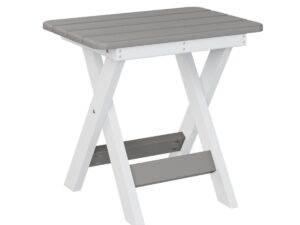 Folding End Table with the Top Color Aruba Blue