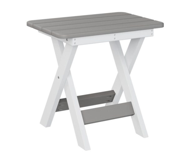 Folding End Table with the Top Color Aruba Blue