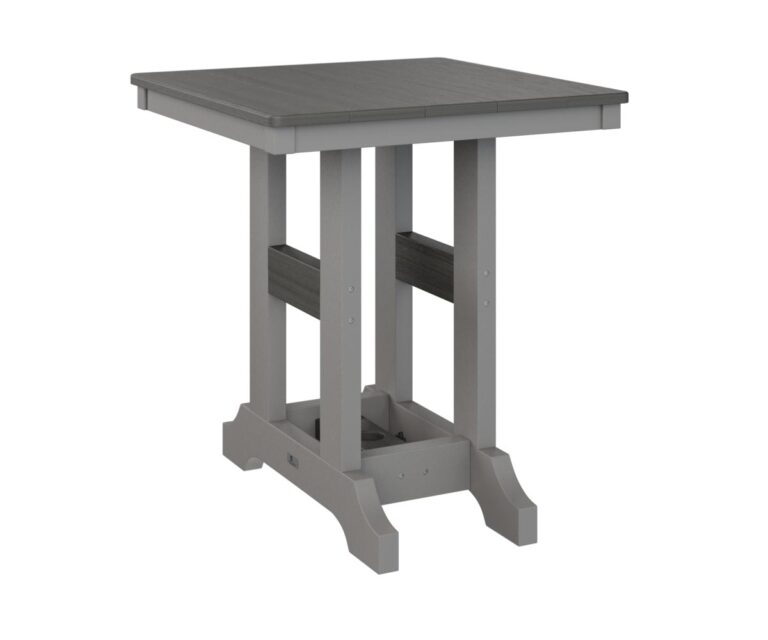 Garden Classic 28" Square Table with the Top Color Aruba Blue