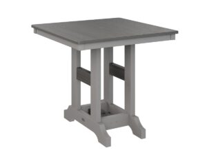 Garden Classic 33" Square Table with the Top Color Aruba Blue