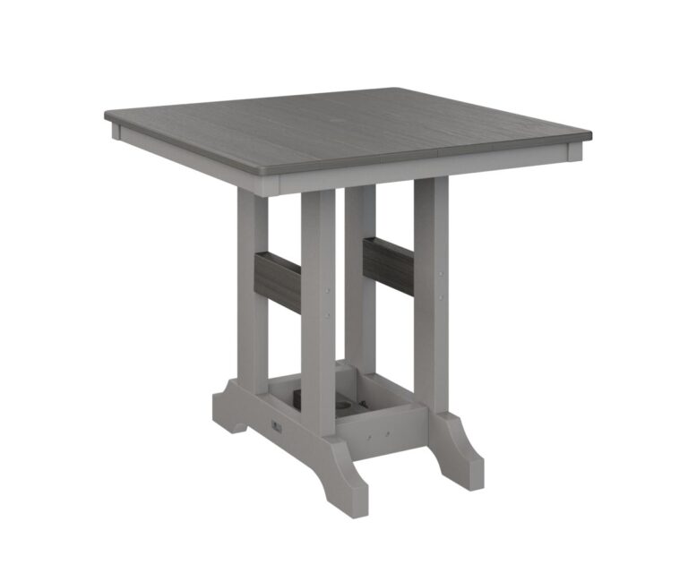 Garden Classic 33" Square Table with the Top Color Aruba Blue