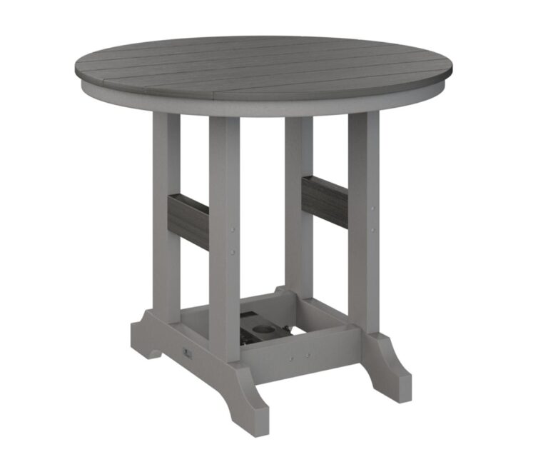 Garden Classic 38" Round Table with the Top Color Aruba Blue