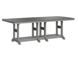 Garden Classic 44" x 96" Rectangular Table with the Top Color Aruba Blue