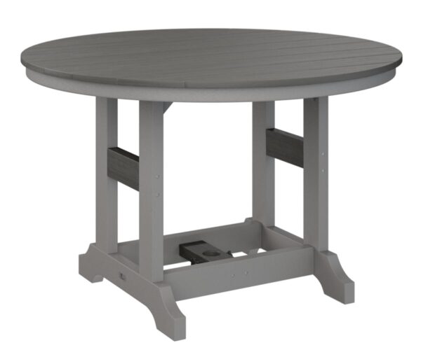 Garden Classic 48" Round Table with the Top Color Aruba Blue