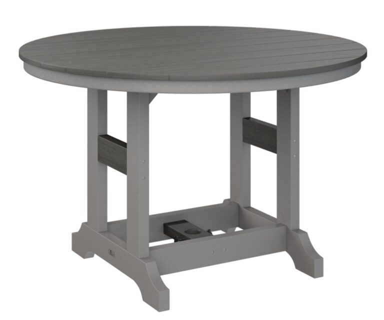 Garden Classic 48" Round Table with the Top Color Aruba Blue