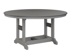 Garden Classic 60" Round Table with the Top Color Aruba Blue
