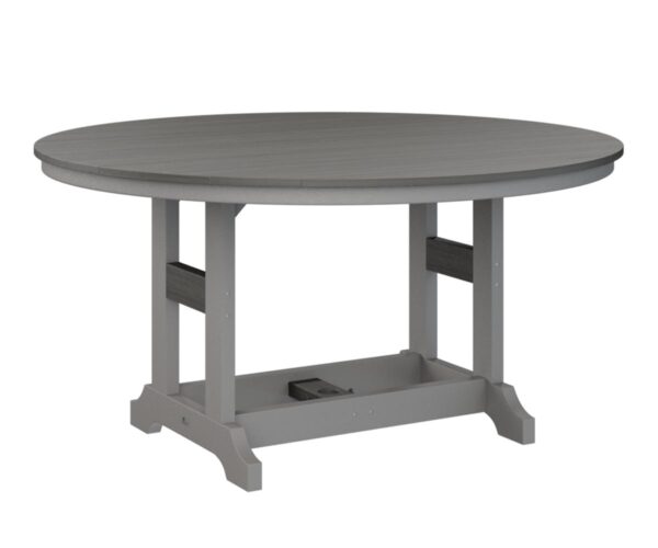 Garden Classic 60" Round Table with the Top Color Aruba Blue