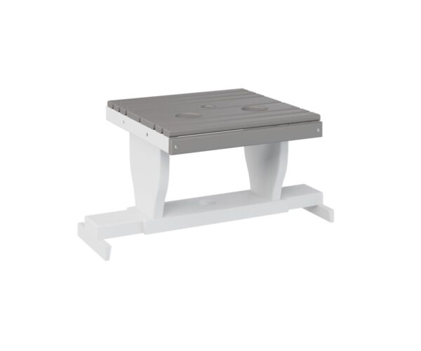 Gliding Settee Table with the Top Color Aruba Blue