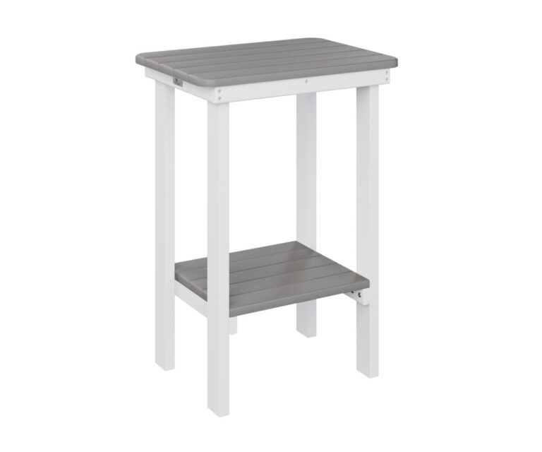 Rectangular End Counter Table with the Top Color Aruba Blue