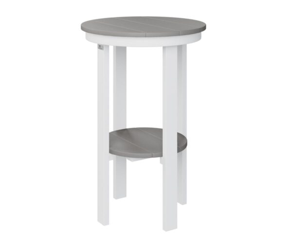 Round End Bar Table with the Top Color Aruba Blue