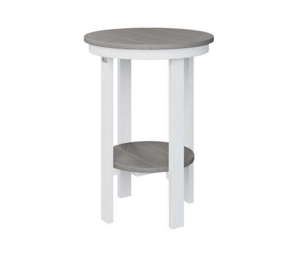 Round End Counter Table with the Top Color Aruba Blue