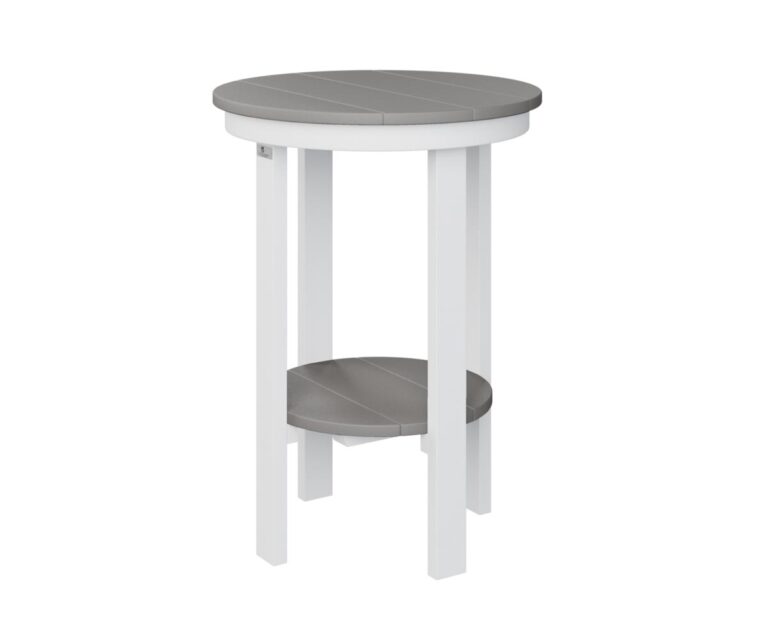 Round End Counter Table with the Top Color Aruba Blue