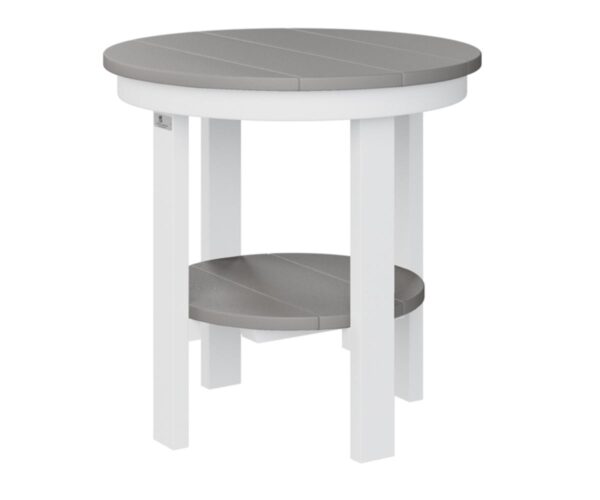 Round End Dining Table with the Top Color Aruba Blue